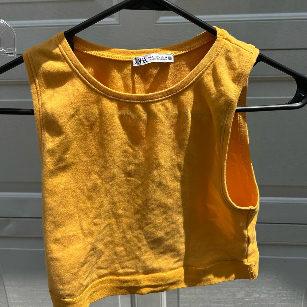 Zara Mustard Yellow Top